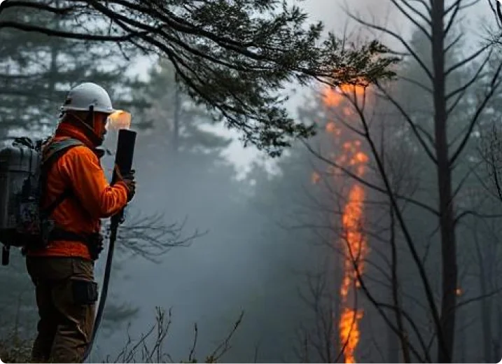 Wildfire Detection Surveillance Image