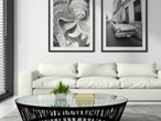 3d model white sofa