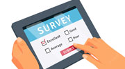 Data entry in the form of surveys