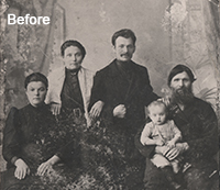 Photo Restoration using Photoshop Before