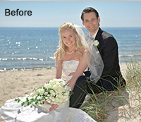 Wedding Photo Enhancement using Photoshop Before