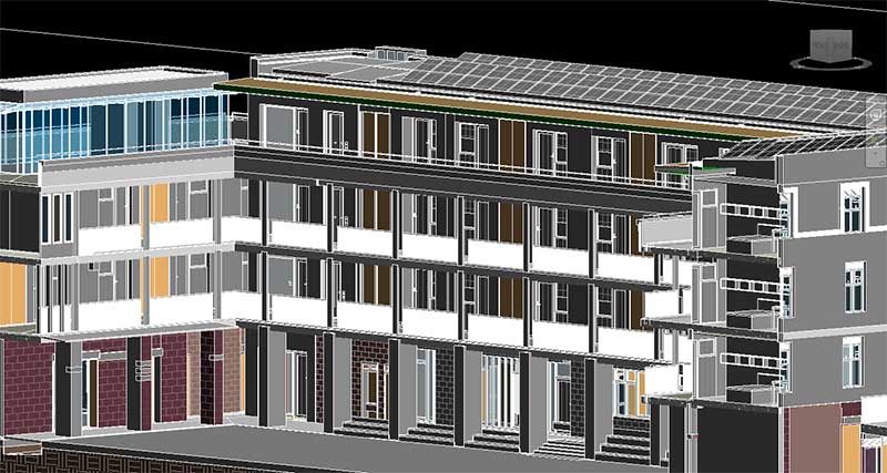 Completed model of an Educational Institution in Australia - Architecture