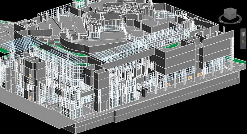 WIP model of a Commercial Space in Singapore - Architecture