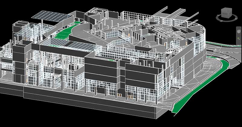 WIP model of a Commercial Space in Singapore - Architecture
