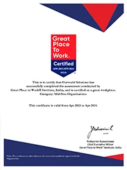 Great Place to Work Certificate