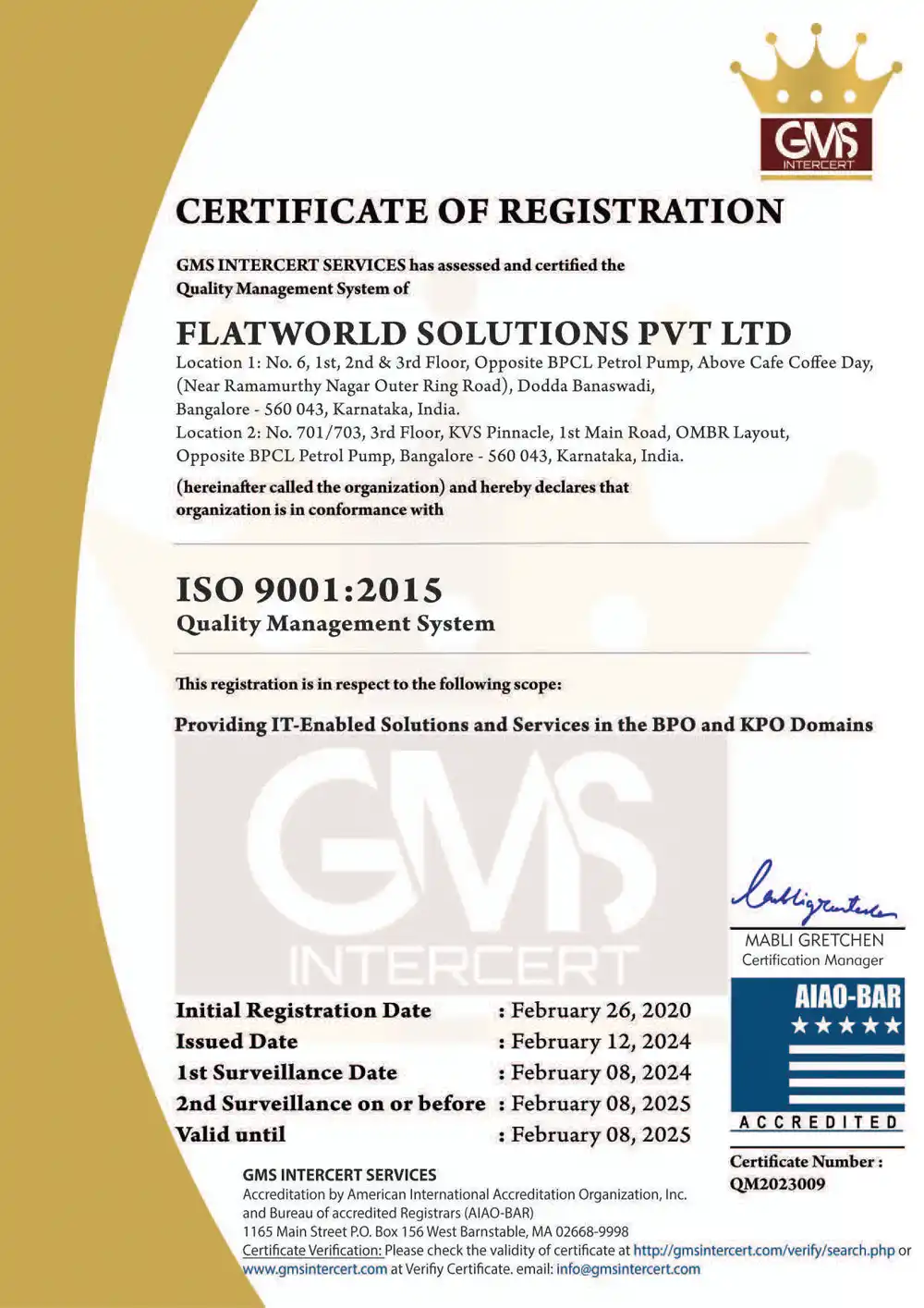 ISO 9001:2015 Quality Standards