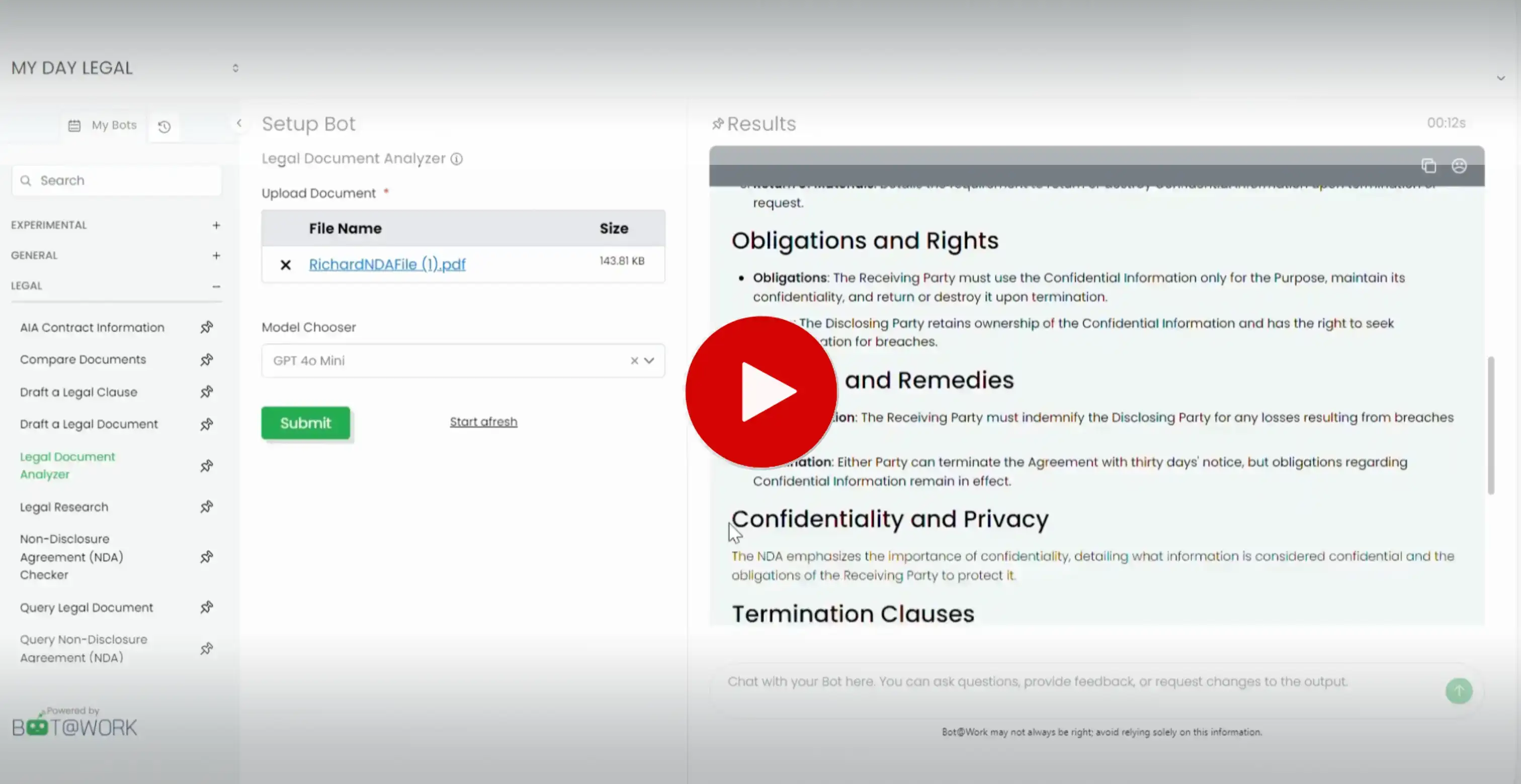 Smart Bot Solutions for Advanced Legal Document Analysis